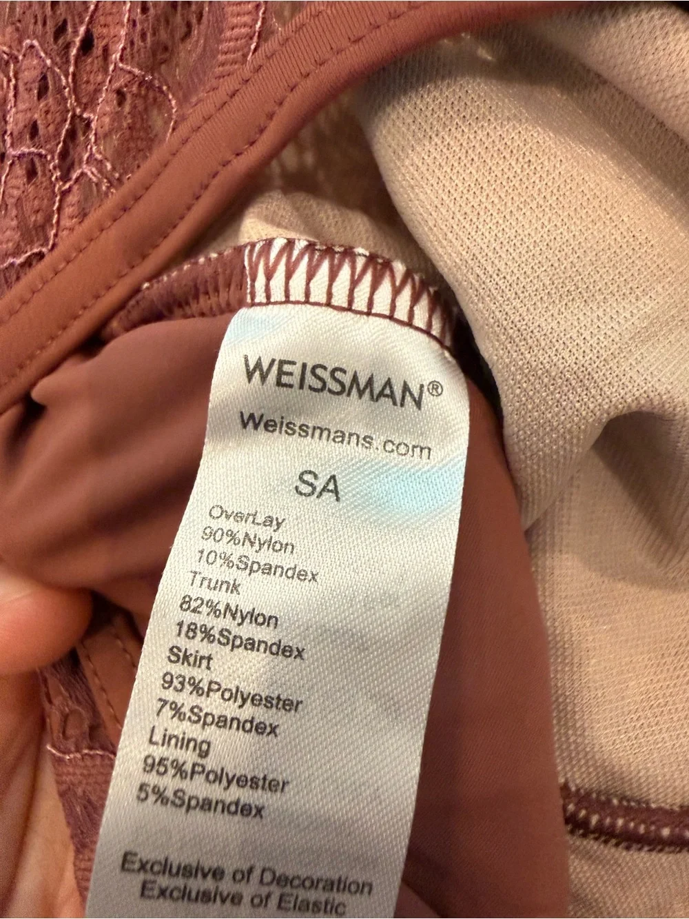 Weissman lace bodice